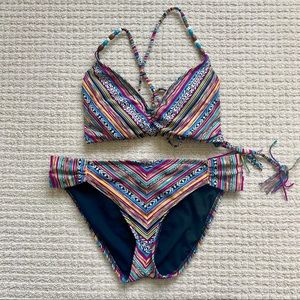 Striped Boho Lucky Brand Bikini